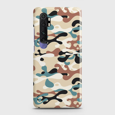 Xiaomi Mi Note 10 Lite Cover - Camo Series - Black & Brown Design - Matte Finish - Snap On Hard Case with LifeTime Colors Guarantee