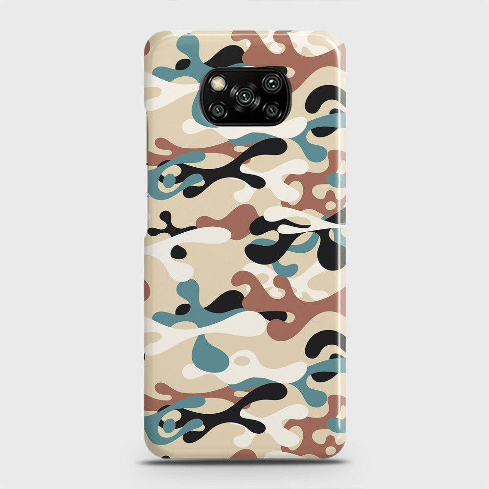 Xiaomi Poco X3 Pro Cover - Camo Series - Black & Brown Design - Matte Finish - Snap On Hard Case with LifeTime Colors Guarantee