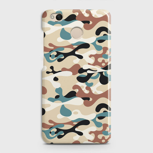 Xiaomi Redmi 4 / 4X Cover - Camo Series - Black & Brown Design - Matte Finish - Snap On Hard Case with LifeTime Colors Guarantee