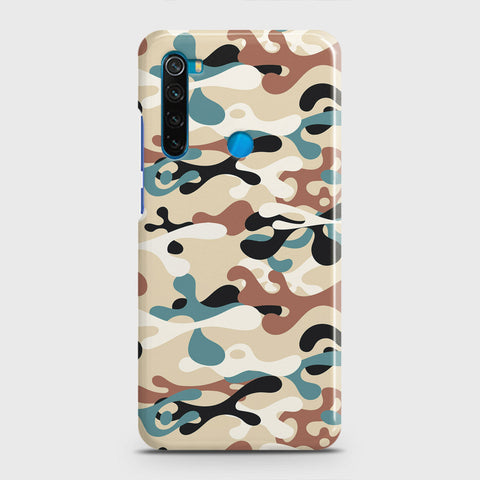 Xiaomi Redmi Note 8 Cover - Camo Series - Black & Brown Design - Matte Finish - Snap On Hard Case with LifeTime Colors Guarantee