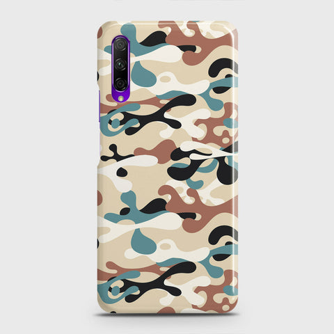 Honor 9X Cover - Camo Series - Black & Brown Design - Matte Finish - Snap On Hard Case with LifeTime Colors Guarantee