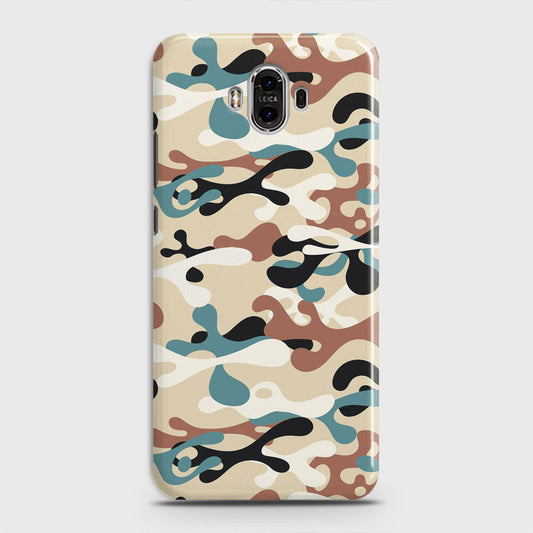 Huawei Mate 10 Cover - Camo Series - Black & Brown Design - Matte Finish - Snap On Hard Case with LifeTime Colors Guarantee