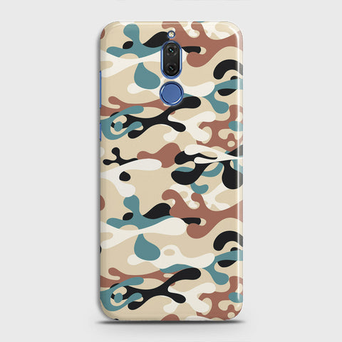 Huawei Mate 10 Lite Cover - Camo Series - Black & Brown Design - Matte Finish - Snap On Hard Case with LifeTime Colors Guarantee