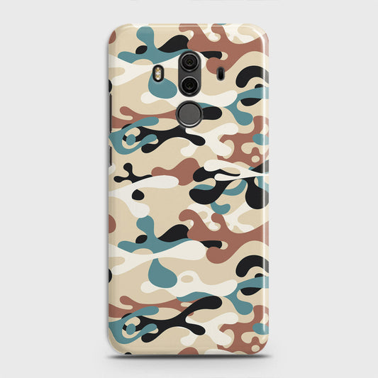 Huawei Mate 10 Pro Cover - Camo Series - Black & Brown Design - Matte Finish - Snap On Hard Case with LifeTime Colors Guarantee