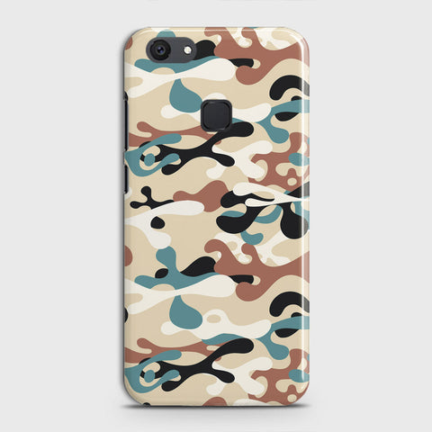 Vivo Y81 Cover - Camo Series - Black & Brown Design - Matte Finish - Snap On Hard Case with LifeTime Colors Guarantee