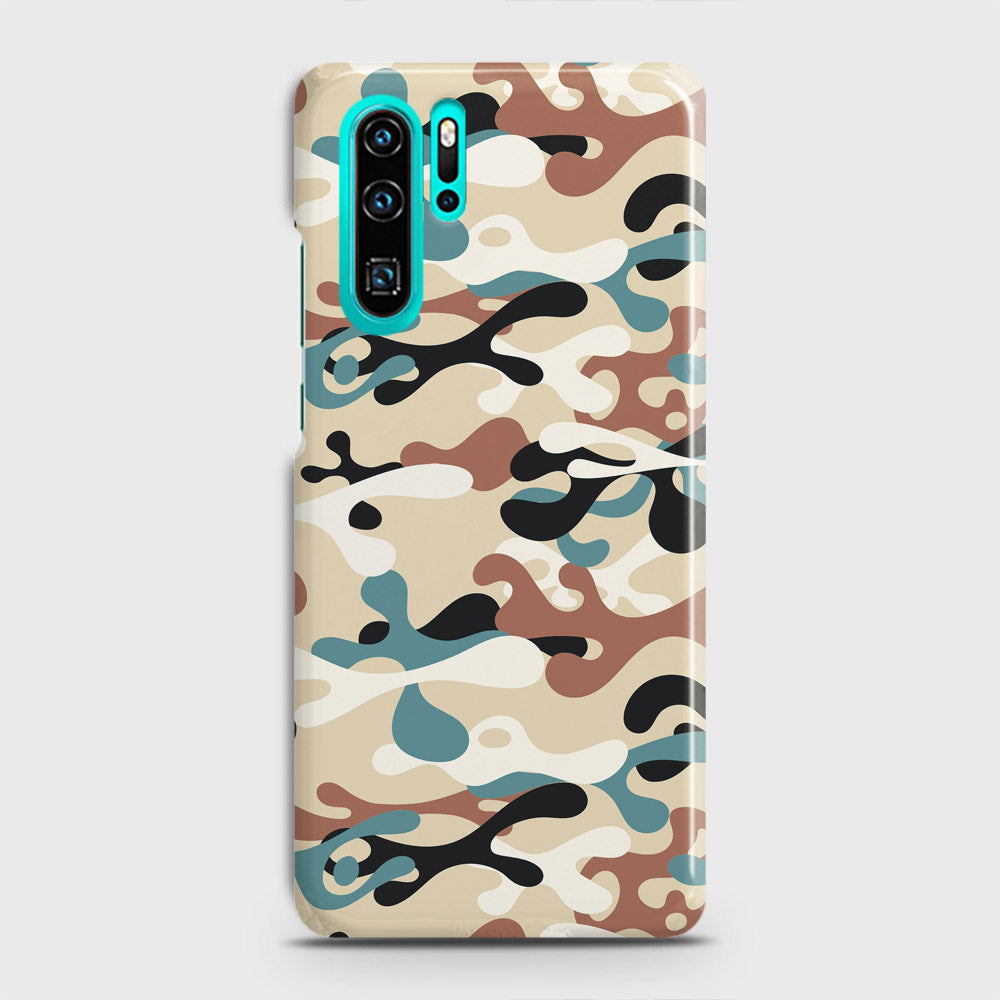 Huawei P30 Pro Cover - Camo Series - Black & Brown Design - Matte Finish - Snap On Hard Case with LifeTime Colors Guarantee