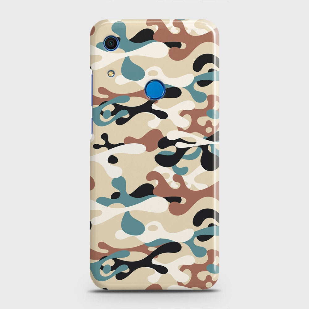 Huawei Y6s 2019 Cover - Camo Series - Black & Brown Design - Matte Finish - Snap On Hard Case with LifeTime Colors Guarantee