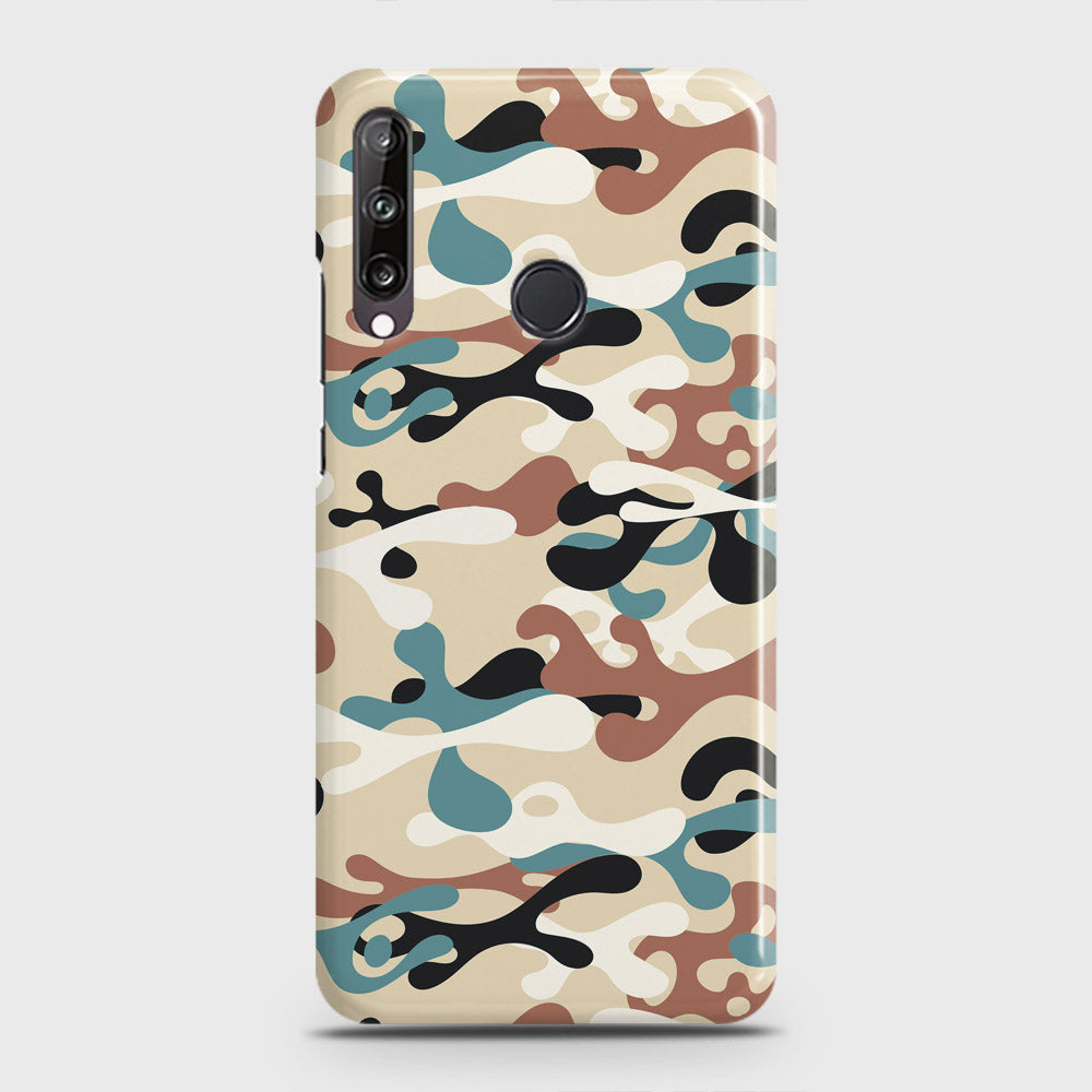 Huawei Y7p  Cover - Camo Series - Black & Brown Design - Matte Finish - Snap On Hard Case with LifeTime Colors Guarantee