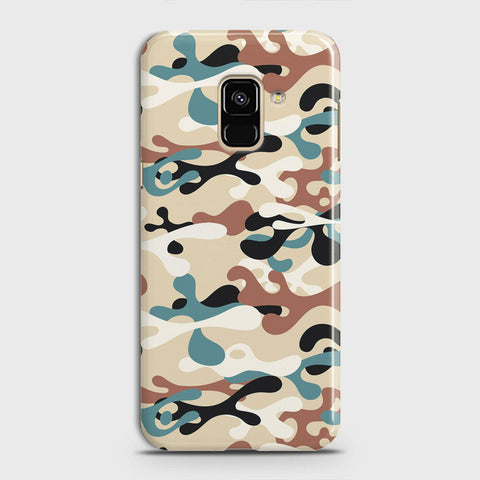 Samsung Galaxy A6 2018 Cover - Camo Series - Black & Brown Design - Matte Finish - Snap On Hard Case with LifeTime Colors Guarantee