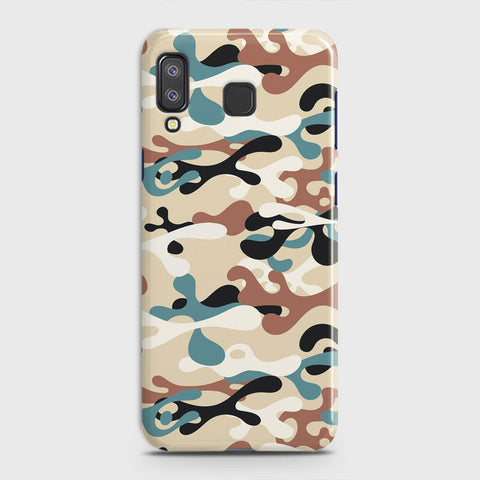 Samsung Galaxy A9 Star Cover - Camo Series - Black & Brown Design - Matte Finish - Snap On Hard Case with LifeTime Colors Guarantee