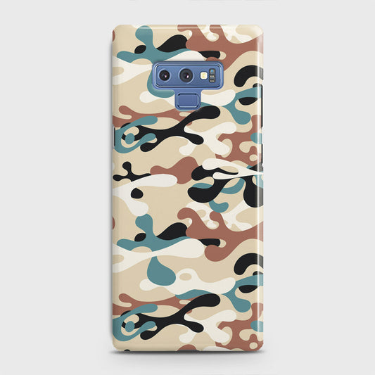 Samsung Galaxy Note 9 Cover - Camo Series - Black & Brown Design - Matte Finish - Snap On Hard Case with LifeTime Colors Guarantee