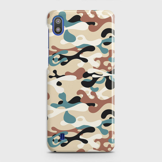 Samsung Galaxy A10 Cover - Camo Series - Black & Brown Design - Matte Finish - Snap On Hard Case with LifeTime Colors Guarantee