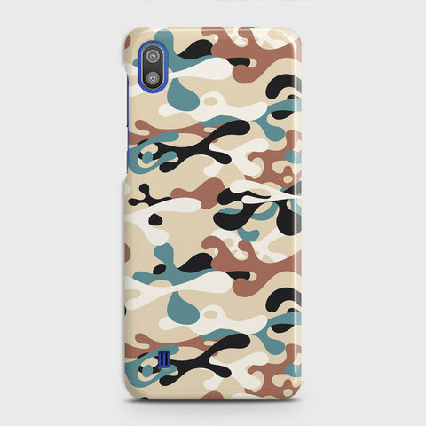 Samsung Galaxy A10 Cover - Camo Series - Black & Brown Design - Matte Finish - Snap On Hard Case with LifeTime Colors Guarantee