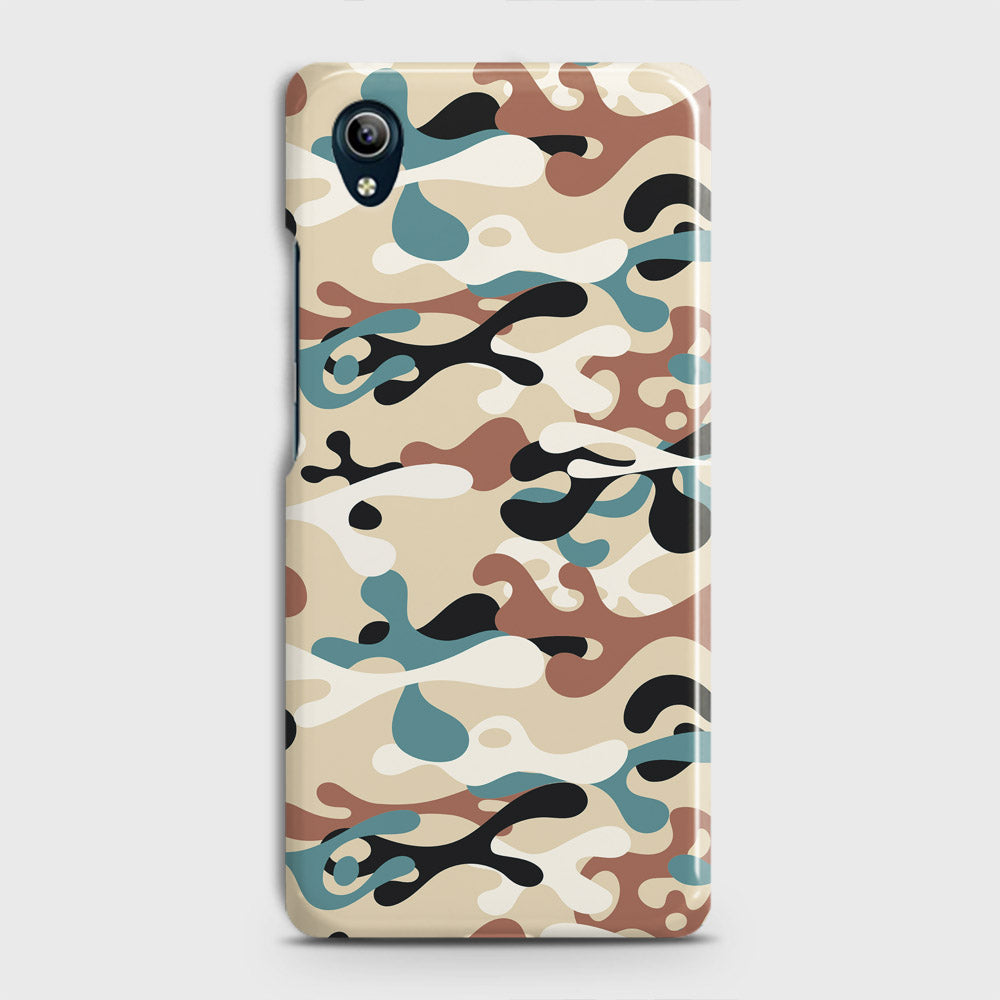 Vivo Y90 Cover - Camo Series - Black & Brown Design - Matte Finish - Snap On Hard Case with LifeTime Colors Guarantee