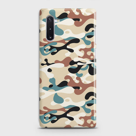 Samsung Galaxy Note 10 Cover - Camo Series - Black & Brown Design - Matte Finish - Snap On Hard Case with LifeTime Colors Guarantee