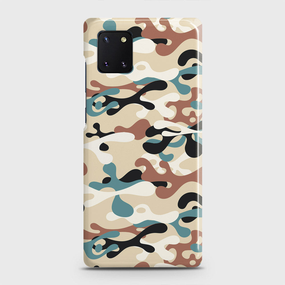 Samsung Galaxy Note 10 Lite Cover - Camo Series - Black & Brown Design - Matte Finish - Snap On Hard Case with LifeTime Colors Guarantee