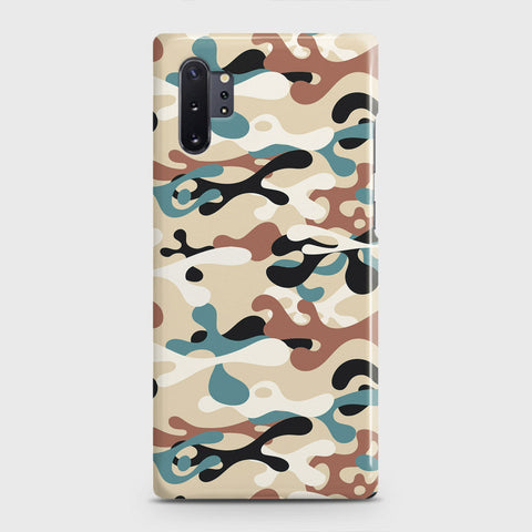 Samsung Galaxy Note 10 Plus Cover - Camo Series - Black & Brown Design - Matte Finish - Snap On Hard Case with LifeTime Colors Guarantee