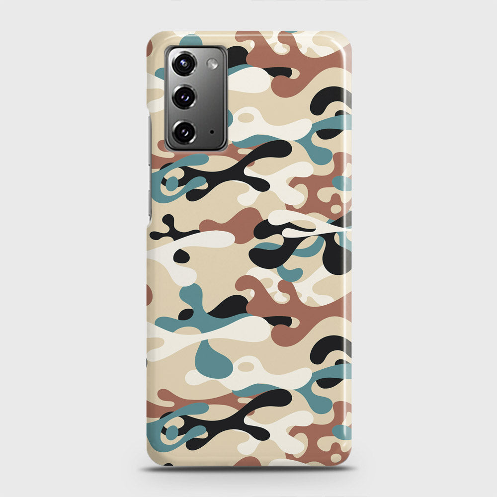 Samsung Galaxy Note 20 Cover - Camo Series - Black & Brown Design - Matte Finish - Snap On Hard Case with LifeTime Colors Guarantee