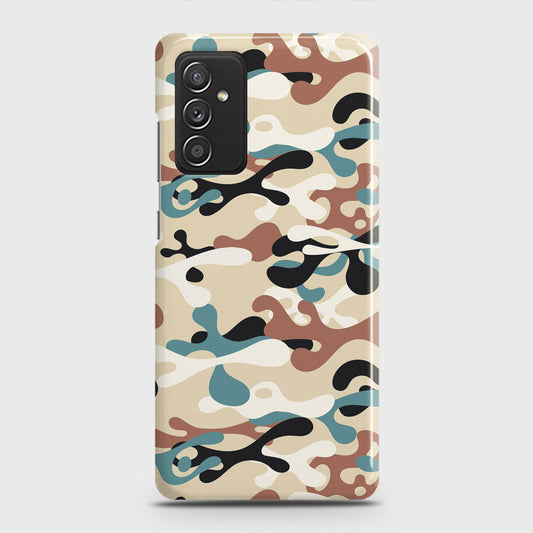 Samsung Galaxy M52 5G Cover - Camo Series - Black & Brown Design - Matte Finish - Snap On Hard Case with LifeTime Colors Guarantee