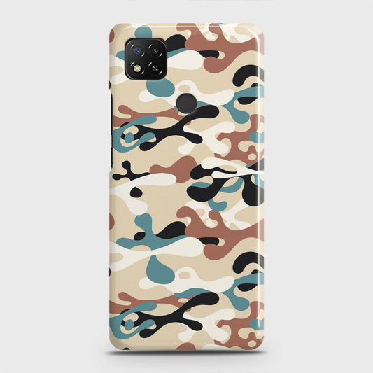 Xiaomi Redmi 10A Cover - Camo Series - Black & Brown Design - Matte Finish - Snap On Hard Case with LifeTime Colors Guarantee