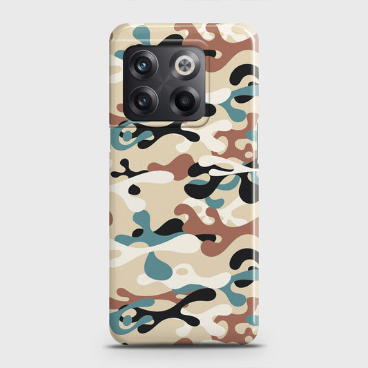 OnePlus 10T Cover - Camo Series - Black & Brown Design - Matte Finish - Snap On Hard Case with LifeTime Colors Guarantee