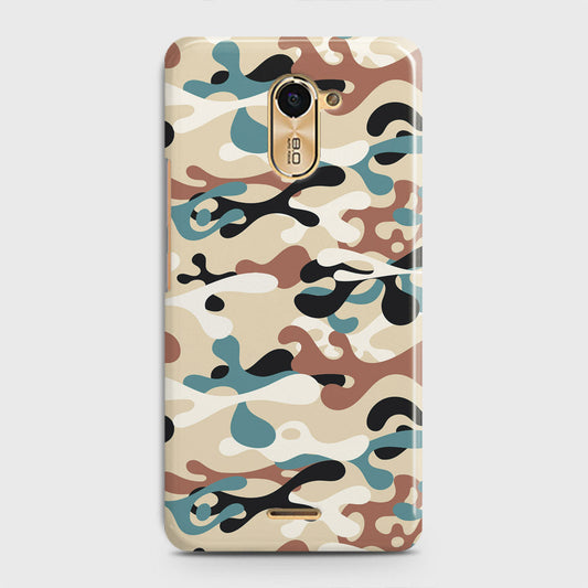 Infinix Hot 4 / Hot 4 Pro  Cover - Camo Series - Black & Brown Design - Matte Finish - Snap On Hard Case with LifeTime Colors Guarantee