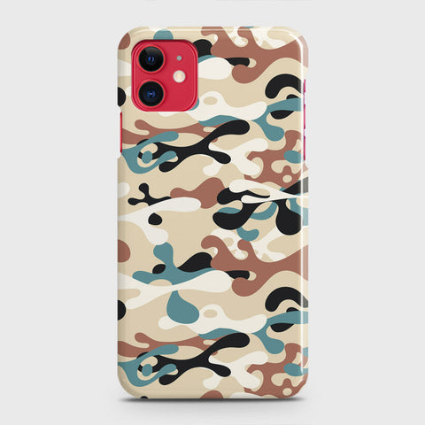 iPhone 11 Cover - Camo Series - Black & Brown Design - Matte Finish - Snap On Hard Case with LifeTime Colors Guarantee