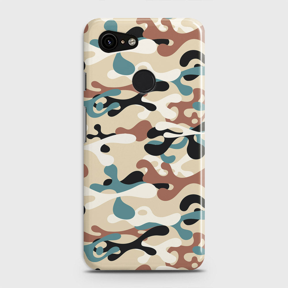 Google Pixel 3 Cover - Camo Series - Black & Brown Design - Matte Finish - Snap On Hard Case with LifeTime Colors Guarantee