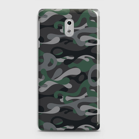 Nokia 3 Cover - Camo Series - Green & Grey Design - Matte Finish - Snap On Hard Case with LifeTime Colors Guarantee