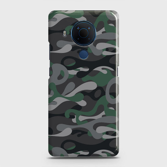 Nokia 5.4 Cover - Camo Series - Green & Grey Design - Matte Finish - Snap On Hard Case with LifeTime Colors Guarantee