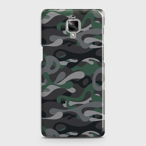 OnePlus 3  Cover - Camo Series - Green & Grey Design - Matte Finish - Snap On Hard Case with LifeTime Colors Guarantee