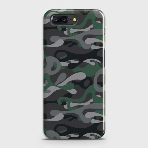 OnePlus 5  Cover - Camo Series - Green & Grey Design - Matte Finish - Snap On Hard Case with LifeTime Colors Guarantee