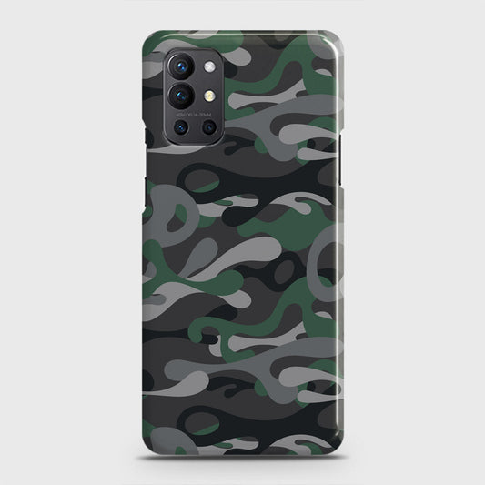 OnePlus 9R  Cover - Camo Series - Green & Grey Design - Matte Finish - Snap On Hard Case with LifeTime Colors Guarantee