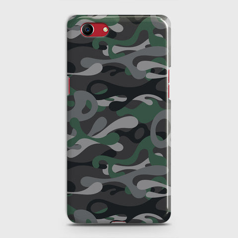 Oppo A1k  Cover - Camo Series - Green & Grey Design - Matte Finish - Snap On Hard Case with LifeTime Colors Guarantee