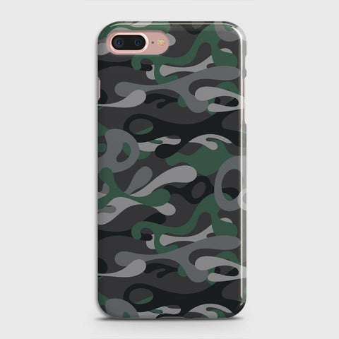 iPhone 7 Plus Cover - Camo Series - Green & Grey Design - Matte Finish - Snap On Hard Case with LifeTime Colors Guarantee