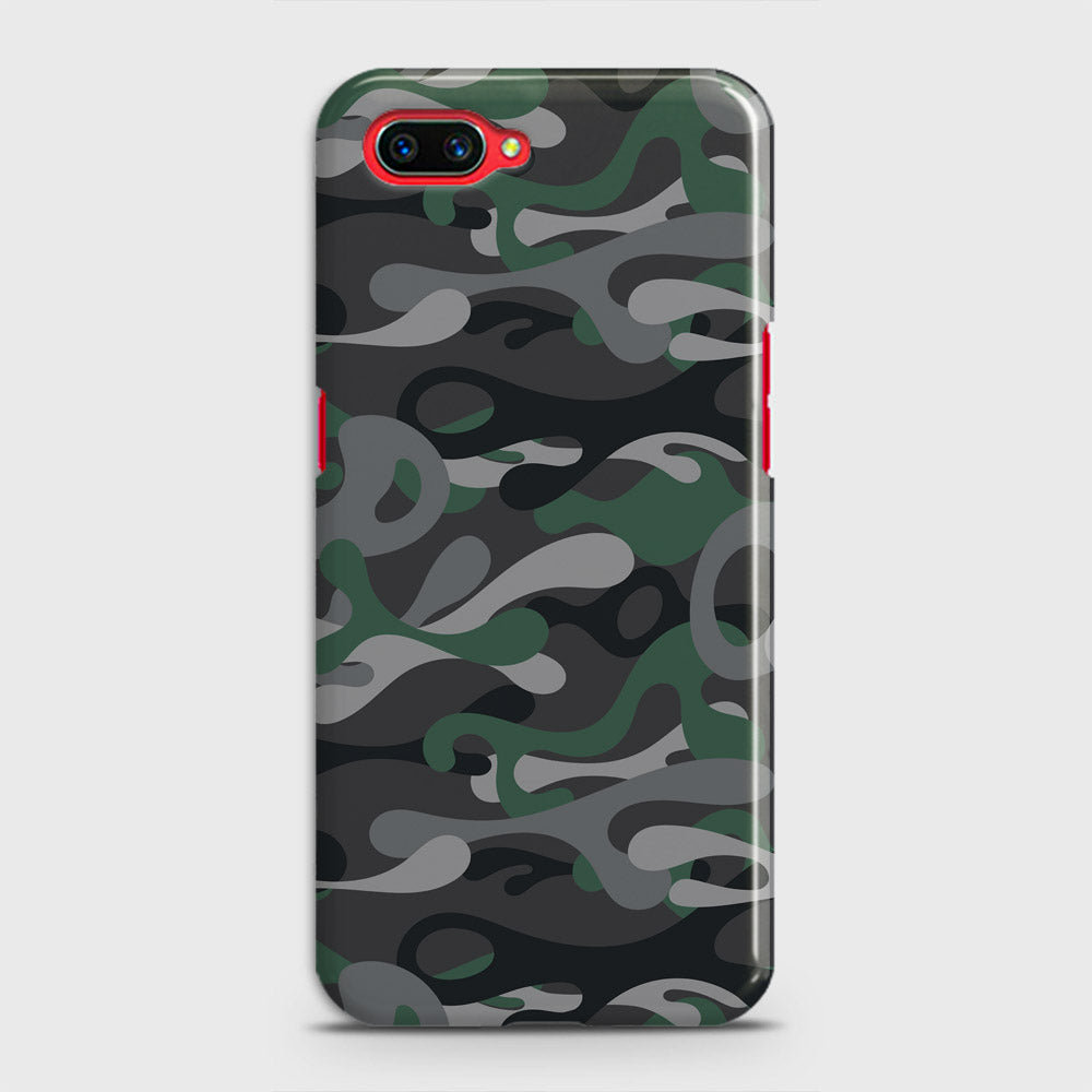 Realme C1 Cover - Camo Series - Green & Grey Design - Matte Finish - Snap On Hard Case with LifeTime Colors Guarantee