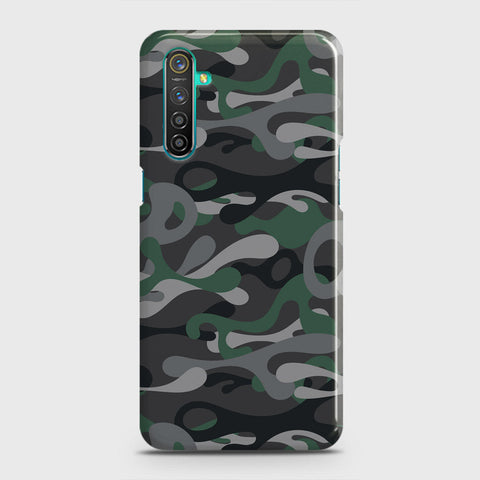 Realme 6i Cover - Camo Series - Green & Grey Design - Matte Finish - Snap On Hard Case with LifeTime Colors Guarantee