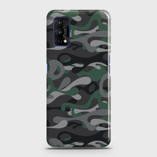 Realme 7 Pro Cover - Camo Series - Green & Grey Design- Matte Finish - Snap On Hard Case with LifeTime Colors Guarantee