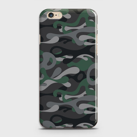 iPhone 6S Cover - Camo Series - Green & Grey Design - Matte Finish - Snap On Hard Case with LifeTime Colors Guarantee