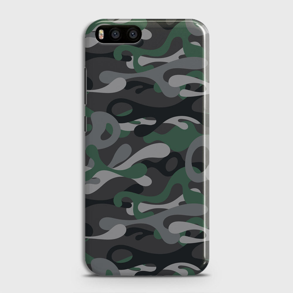 Xiaomi Mi 6  Cover - Camo Series - Green & Grey Design - Matte Finish - Snap On Hard Case with LifeTime Colors Guarantee