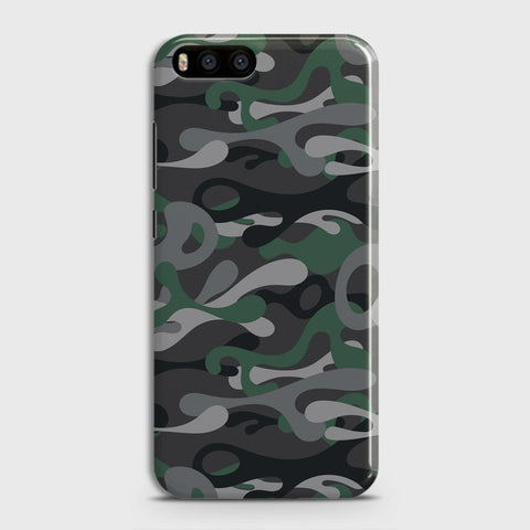 Xiaomi Mi 6  Cover - Camo Series - Green & Grey Design - Matte Finish - Snap On Hard Case with LifeTime Colors Guarantee