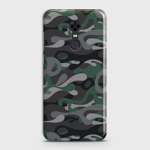 Xiaomi Redmi 5  Cover - Camo Series - Green & Grey Design - Matte Finish - Snap On Hard Case with LifeTime Colors Guarantee