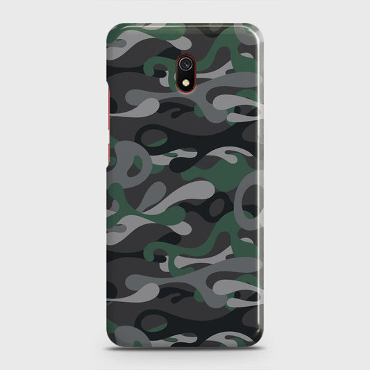 Xiaomi Redmi 8A Cover - Camo Series - Green & Grey Design - Matte Finish - Snap On Hard Case with LifeTime Colors Guarantee