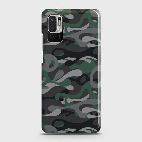 Xiaomi Redmi Note 10 5G Cover - Camo Series - Green & Grey Design - Matte Finish - Snap On Hard Case with LifeTime Colors Guarantee