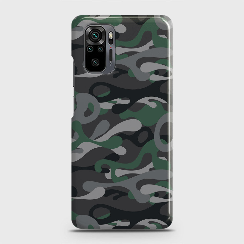Xiaomi Redmi Note 10 Pro Cover - Camo Series - Green & Grey Design - Matte Finish - Snap On Hard Case with LifeTime Colors Guarantee