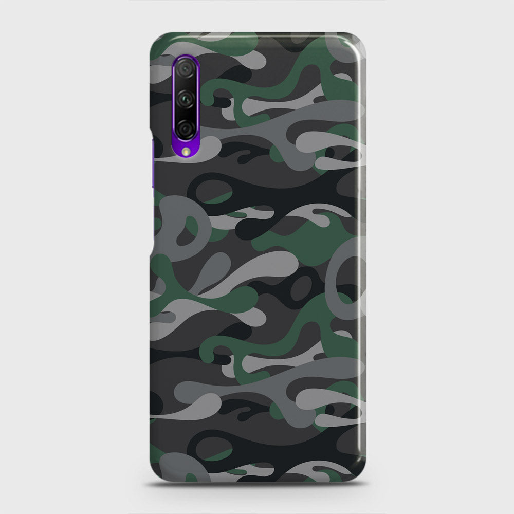 Honor 9X Cover - Camo Series - Green & Grey Design - Matte Finish - Snap On Hard Case with LifeTime Colors Guarantee