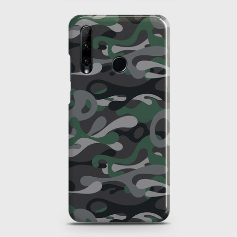 Honor 20 lite Cover - Camo Series - Green & Grey Design - Matte Finish - Snap On Hard Case with LifeTime Colors Guarantee