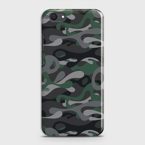 Vivo Y81i Cover - Camo Series - Green & Grey Design - Matte Finish - Snap On Hard Case with LifeTime Colors Guarantee