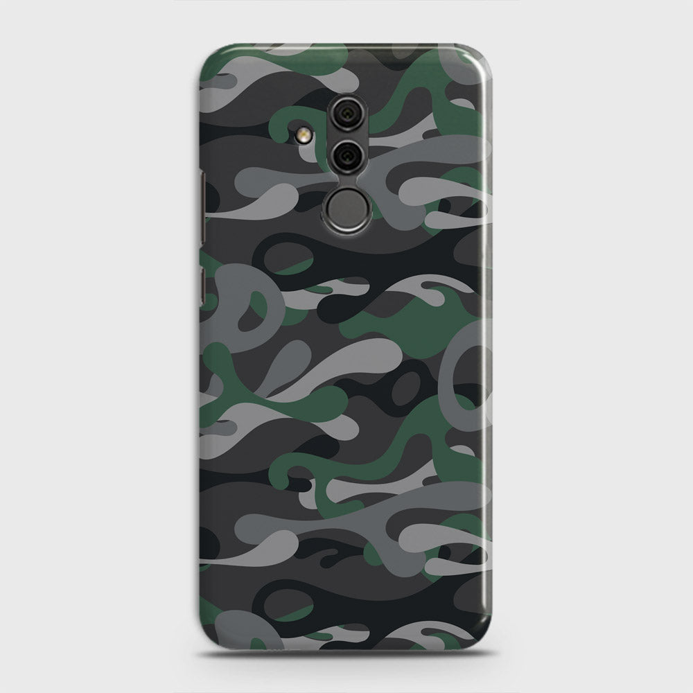 Huawei Mate 20 Lite Cover - Camo Series - Green & Grey Design - Matte Finish - Snap On Hard Case with LifeTime Colors Guarantee