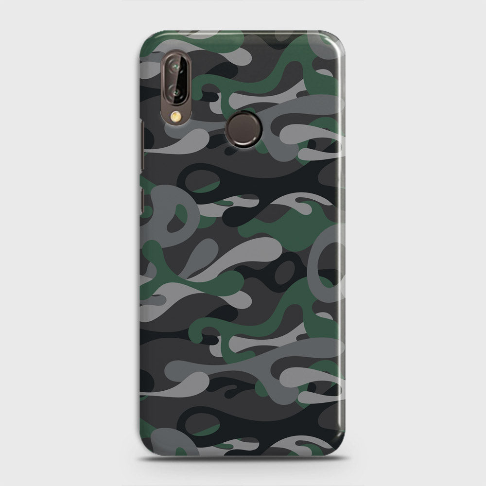 Huawei Nova 3 Cover - Camo Series - Green & Grey Design - Matte Finish - Snap On Hard Case with LifeTime Colors Guarantee